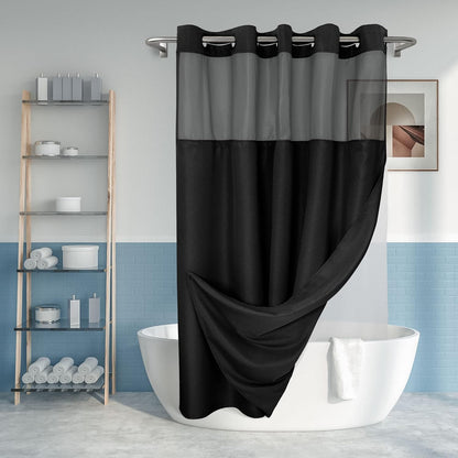 No Hook Shower Curtain