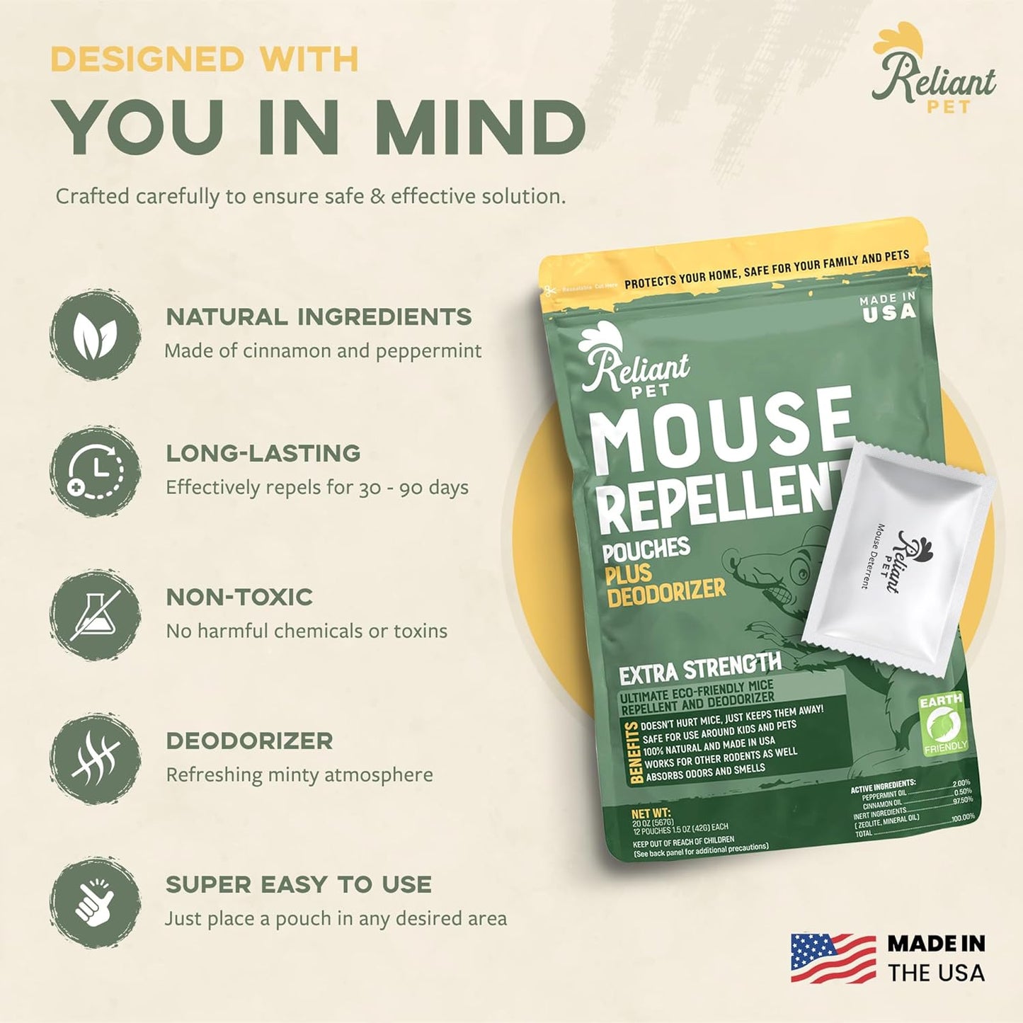 Mouse Repellent Pouches