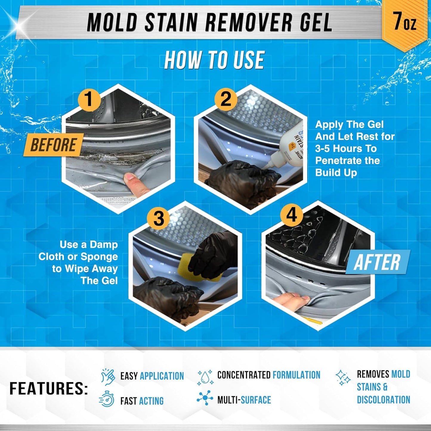 Mold Stain Remover Gel