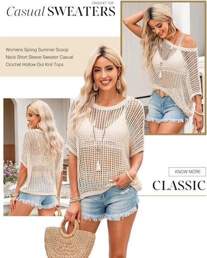 Mavelle Crochet Knit Top