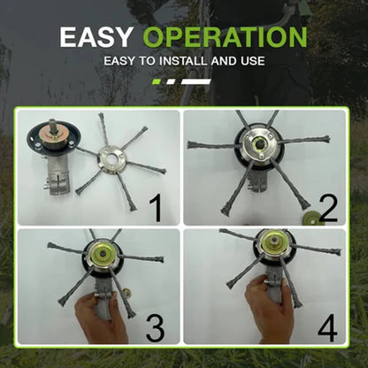 Metal 6 Inch Universal Weed Trimmer Head