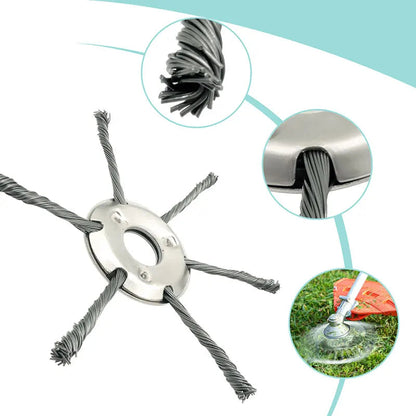 Metal 6 Inch Universal Weed Trimmer Head
